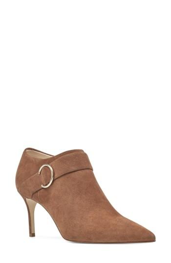 Women's Nine West Megaera Pointy Toe Bootie M - Brown