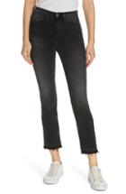 Women's Frame Le High Straight Release Hem Jeans - Black