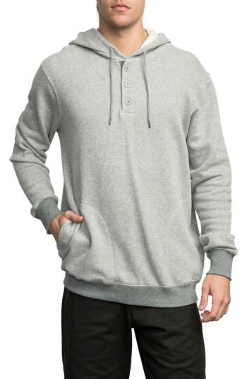 Men's Rvca Capo 3 Hoodie, Size - Grey