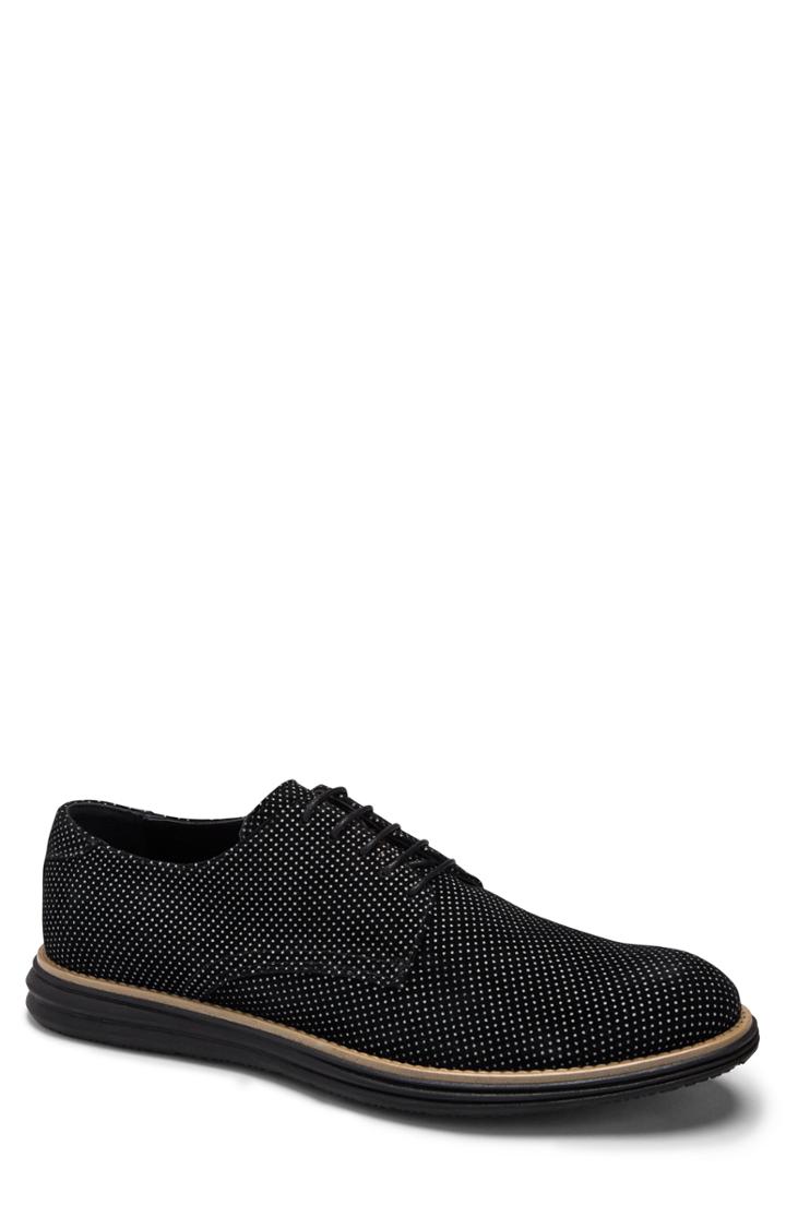 Men's Bugatchi Manarola Plain Toe Derby .5 M - Black