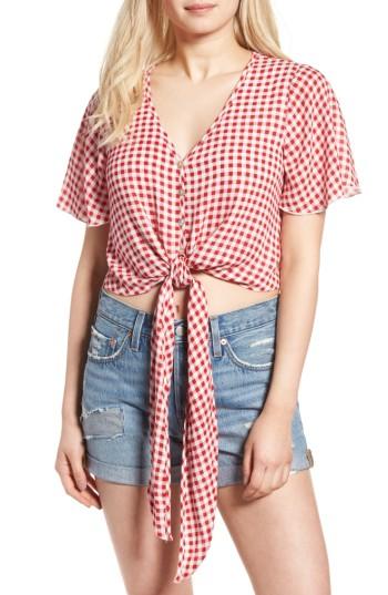 Women's Show Me Your Mumu Tortuga Tie Top - Red