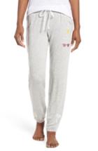 Women's Pj Salvage Embroidered Jogger Lounge Pants - Grey
