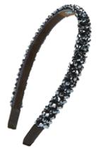 Tasha Embellished Skinny Headband, Size - Blue