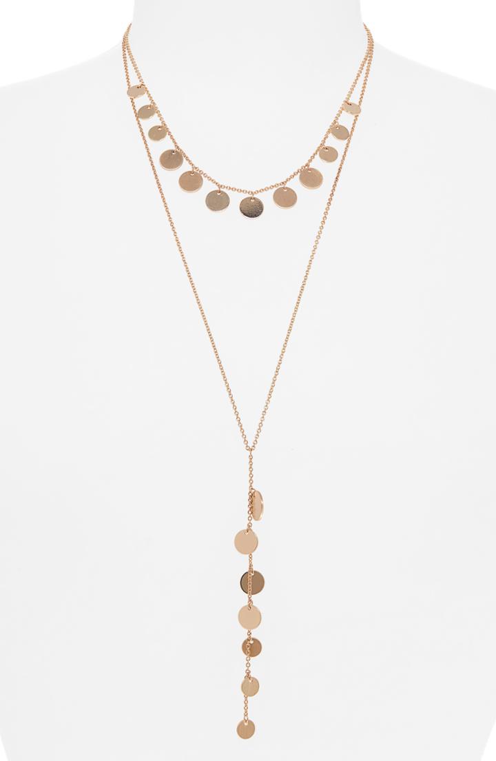 Women's Panacea Disc Layered Y-necklace