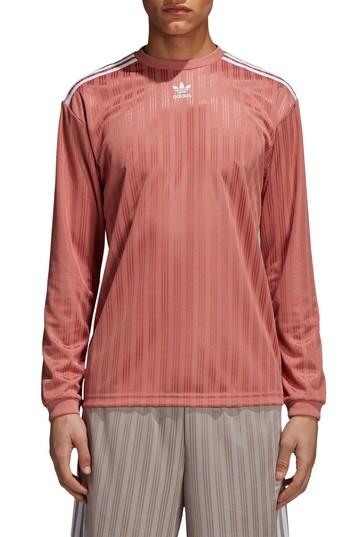 Men's Adidas Originals Long Sleeve Jersey Shirt - Pink