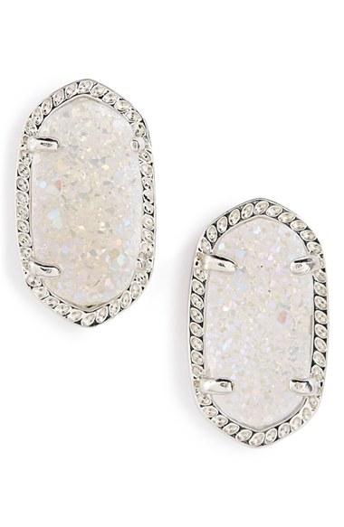 Women's Kendra Scott 'ellie' Oval Stone Stud Earrings