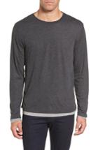 Men's Tailor Vintage Reversible T-shirt, Size - Black