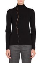 Women's Akris Marble Cashmere Blend Sweater - Black