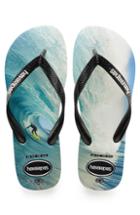 Men's Havaianas Top Photo Print Flip Flop /13 M - Black