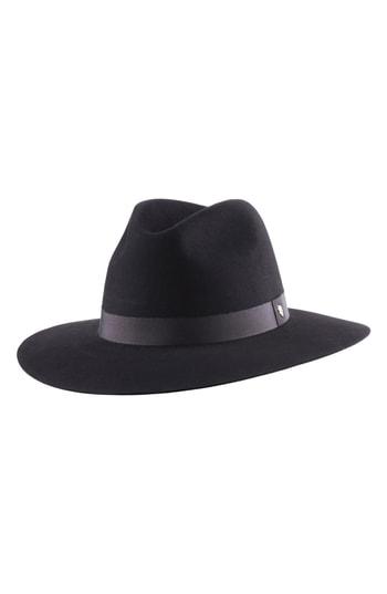 Women's Helen Kaminski Wool Fedora - Black