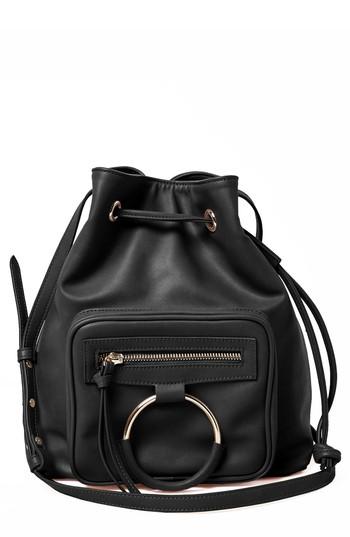 Urban Originals Casual Affair Vegan Leather Bucket Bag - Black