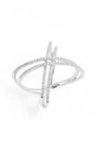 Women's Bony Levy Double X Crossover Diamond Ring (nordstrom Exclusive)