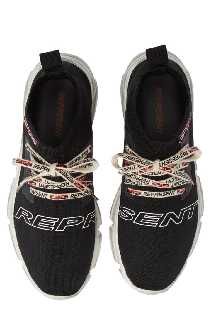 Men's Represent Lace Racer Sneaker M - Black