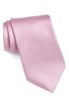 Men's Canali Solid Silk Tie, Size - Pink