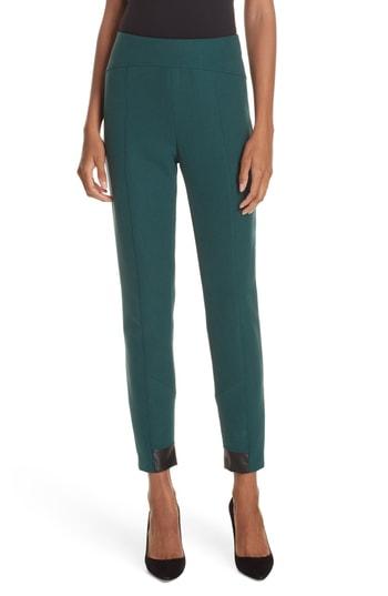 Women's Boss Tileta Slim Leg Trousers - Green