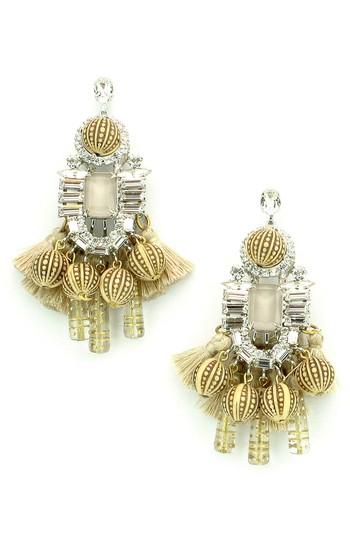 Women's Elizabeth Cole Olette Crystal Drop Earrings