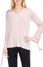 Women's Vince Camuto Lace-up Bell Sleeve Sweater, Size - Pink