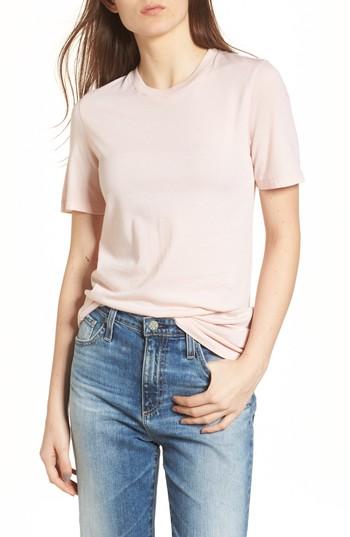 Women's Ag Destroyed Crewneck Tee - Pink