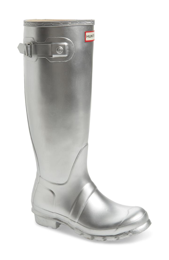 Women's Hunter Original Rain Boot, Size 6 M - Grey