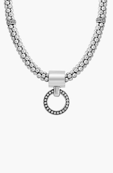 Women's Lagos 'enso' Pendant Caviar Rope Necklace