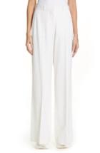 Women's Stella Mccartney Wide Leg Wool Pants Us / 36 It - Ivory