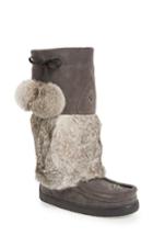 Women's Manitobah Mukluks Snowy Owl Waterproof Genuine Fur Boot M - Grey