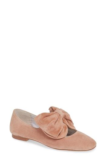 Women's Jeffrey Campbell Catherine Bow Mary Jane Flat M - Pink