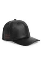 Men's Givenchy Leather Ball Cap - Black