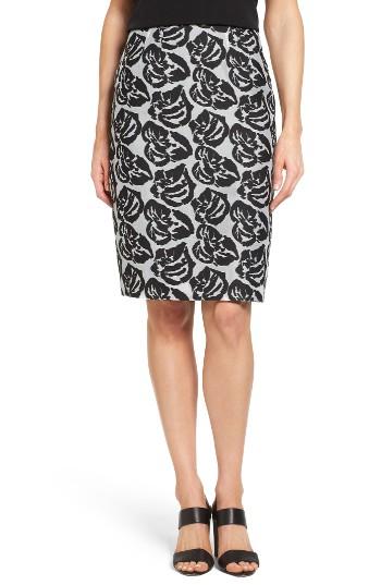 Women's Emerson Rose Floral Jacquard Pencil Skirt