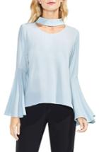 Women's Vince Camuto Choker Neck Bell Sleeve Blouse - Black