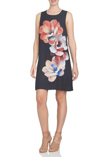 Women's Cece Garden Bloom Shift Dress - Black