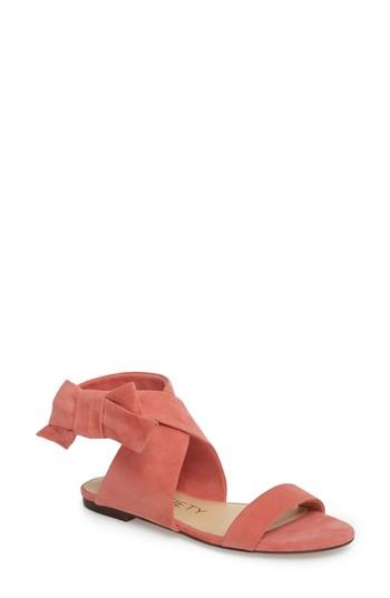 Women's Sole Society Calynda Bow Ankle Wrap Sandal M - Pink
