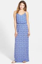 Women's Lush Knit Maxi Dress - Blue