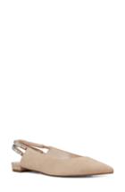 Women's Nine West Angariah Slingback Flat M - Ivory