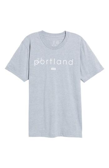 Men's Casual Industrees Portland Riders T-shirt, Size - Grey