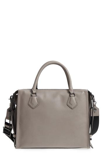 Botkier Moto Leather Top Handle Satchel - Grey