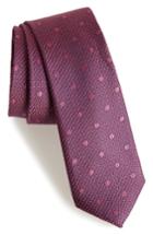 Men's Calibrate Texture Dot Silk Tie, Size - Pink