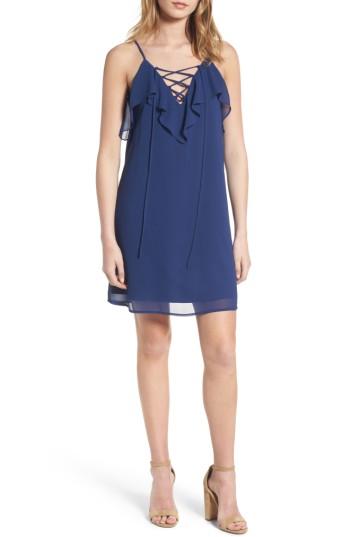 Women's Soprano Lace-up Camisole Dress - Blue