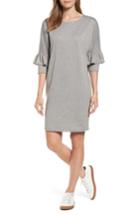 Women's Bobeau Ruffle Sleeve Tunic Dress - Grey