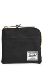 Women's Herschel Supply Co. 'johnny' Half Zip Wallet - Black