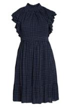 Women's Chelsea28 Flutter Sleeve Dress (similar To 12w-14w) - Blue