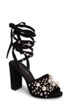 Women's Kenneth Cole New York Dierdre Embellished Sandal .5 M - Black