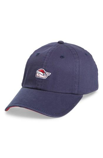 Men's Vineyard Vines Santa Whale Ball Cap -
