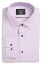 Men's Nordstrom Men's Shop Tech-smart Traditional Fit Stretch Solid Dress Shirt .532/33 - Purple
