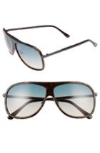 Men's Tom Ford 'chris' 62mm Sunglasses - Shiny Havana/ Turquoise