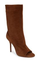 Women's Aquazzura Touche Open Toe Boot Us / 35eu - Brown