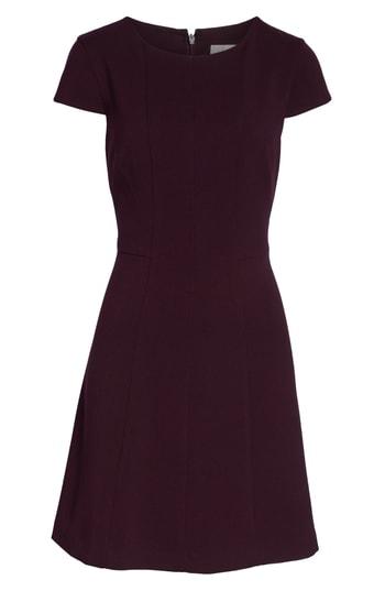 Women's Harper Rose Cap Sleeve Fit & Flare Dress - Burgundy