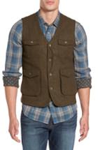Men's Jeremiah Porter Herringbone Wool Vest, Size - Beige