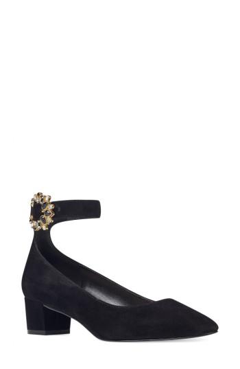 Women's Nine West Bartly Ankle Strap Pump M - Black