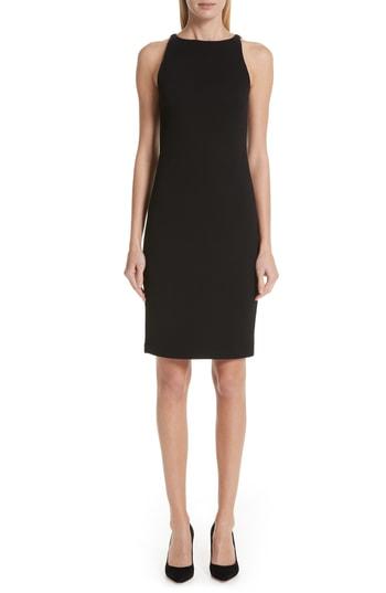 Women's Emporio Armani Sleeveless Sheath Dress Us / 38 It - Black